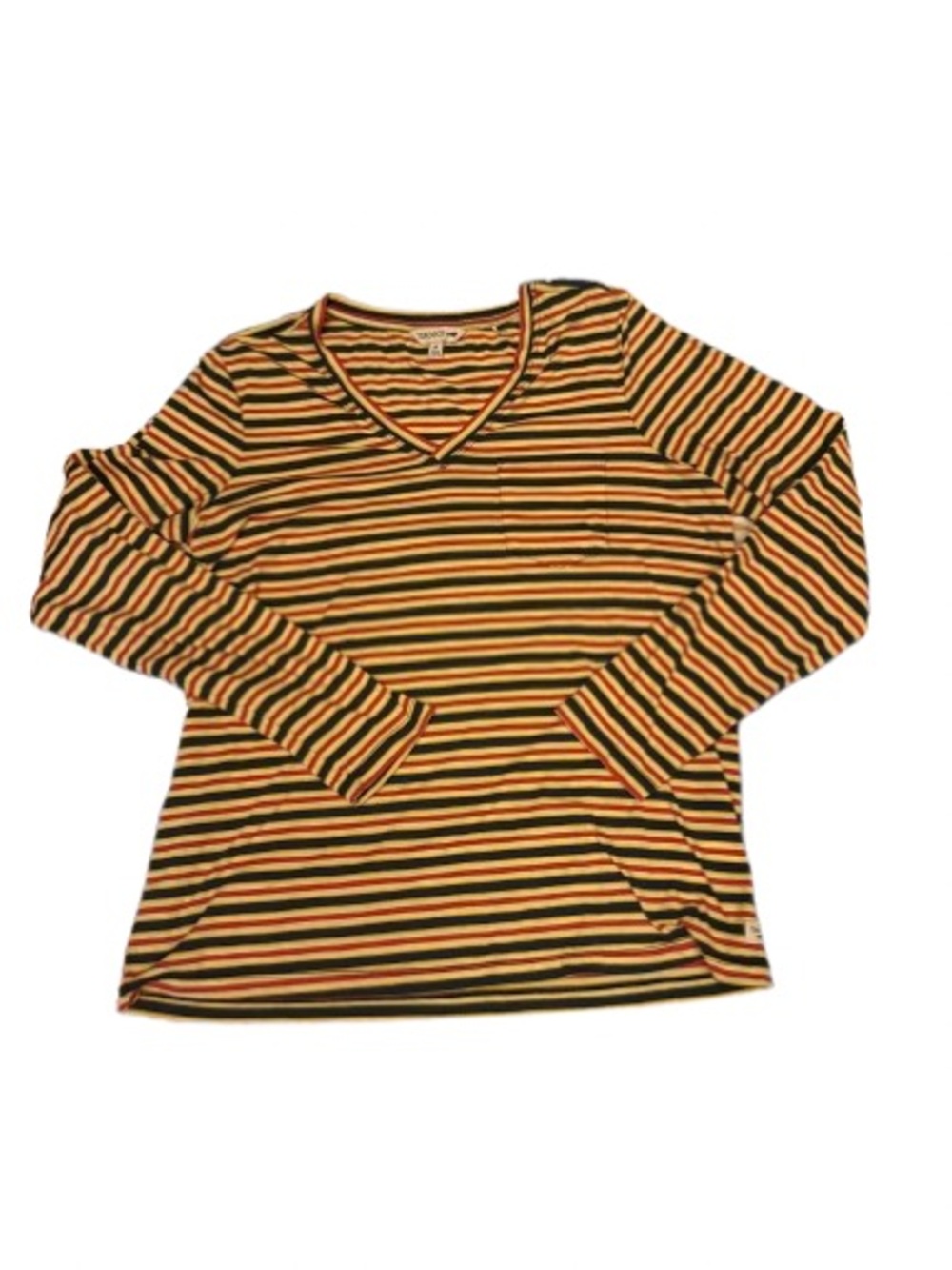 Toad&Co Striped V-Neck Long Sleeve Top, Soft
